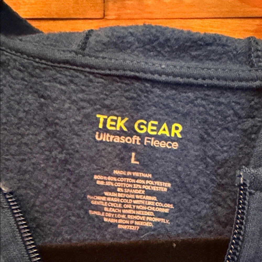 Tek Gear Blue Zip-Up Hoodie - Picture 2 of 8